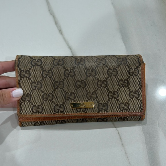 Gucci wallet long in brown - Picture 2 of 12